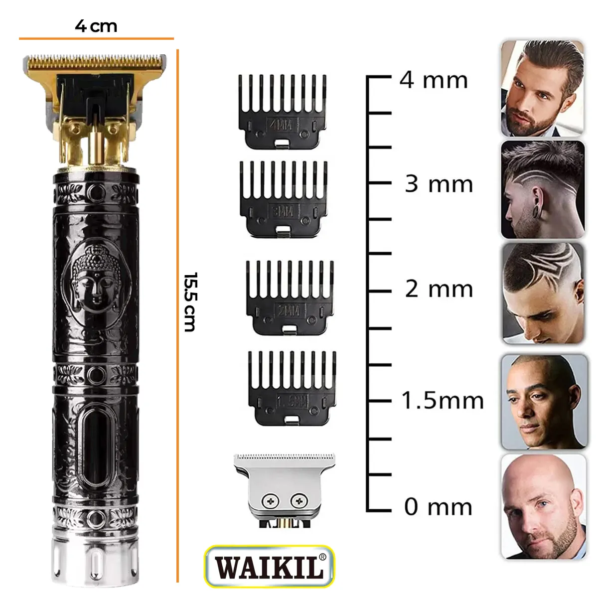 WAIKIL Máquina Afeitar Vintage T9 - Imagen 8