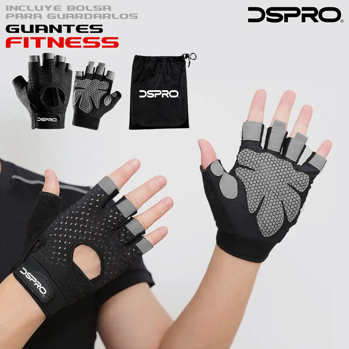 DSPRO Guantes Fitness - Imagen 3