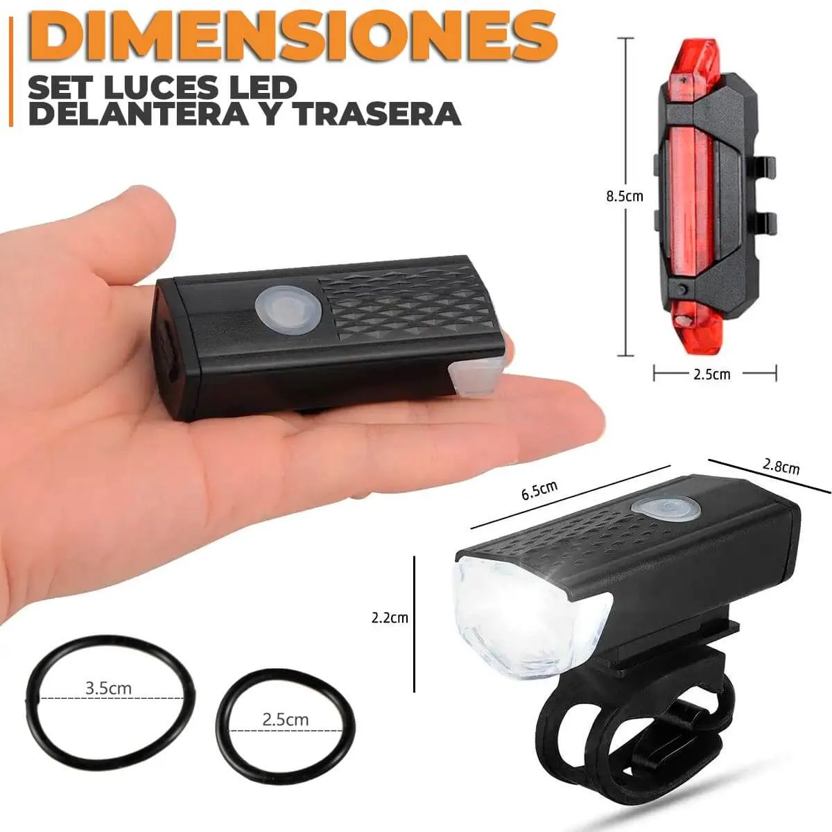 Kit De Luces Para Bicicleta - Imagen 3